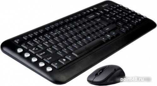 Купить Клавиатура + мышь A4 V-Track 7200N клав:черный мышь:черный USB беспроводнаяMultimedia в Липецке фото 2
