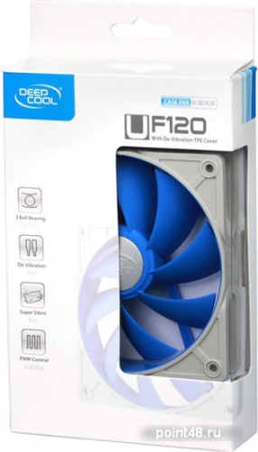 Вентилятор Deepcool UF120 120x120x25mm 4-pin 18-30dB 172gr Ret фото 3