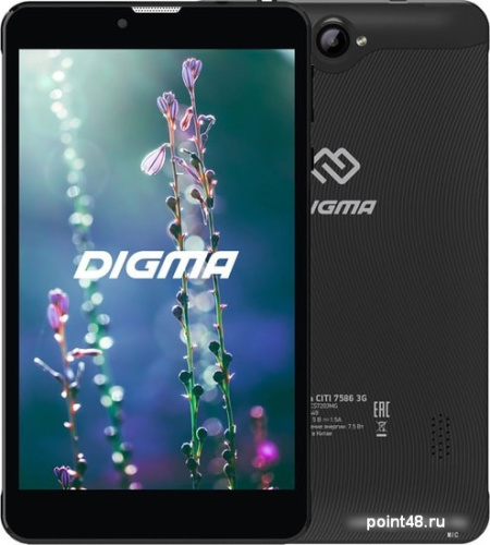 Планшет Digma CITI 7586 3G MT8321 (1.3) 4C/RAM1Gb/ROM16Gb 7 IPS 1024x600/3G/Andro  8.1/черный/2Mpix/0.3Mpix/BT/GPS/WiFi/Touch/microSD 64Gb/minUSB/2000mAh в Липецке