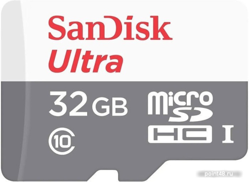 Купить Флеш карта microSDHC 32Gb Class10 Sandisk SDSQUNR-032G-GN3MN Ultra w/o adapter в Липецке