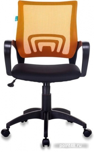 Кресло Бюрократ CH-695N оранжевый TW-38-3 сиденье черный TW-11 сетка/ткань крестовина пластик фото 2