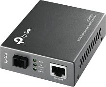 Купить Медиаконвертер TP-Link MC112CS 10/100 Мбит/с RJ45 - 100 Мбит/с разъём SC (одномодовый оптоволоконный кабель), полнодуплексный,Tx:1310нм, Rx:1550нм, до 20км, переключающийся адаптер питания, возможность установки в шасси в Липецке