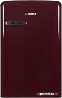 Холодильник однокамерный Hansa FM1337.3WAA морозильная камера сверху, цвет винный красный в Липецке