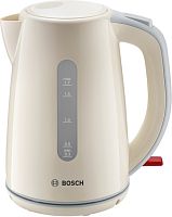 Купить Чайник электрический Bosch TWK7507, 1,7л, 2400Вт, пластик, бежевый в Липецке