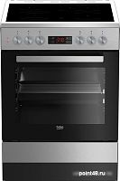 Плита Электрическая Beko FSM67320DXT серебристый стеклокерамика в Липецке