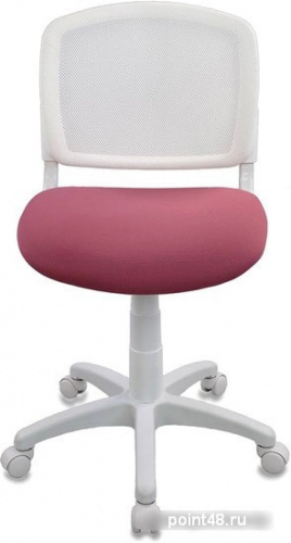 Кресло детское Бюрократ CH-W296NX/26-31 спинка сетка белый TW-15 сиденье розовый 26-31 фото 2