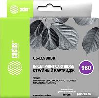 Купить Картридж CACTUS CS-LC980BK (аналог Brother LC980BK) в Липецке