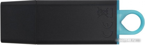 Купить Флеш Диск Kingston 64Gb DataTraveler Exodia DTX/64GB USB3.1 черный/голубой в Липецке фото 2