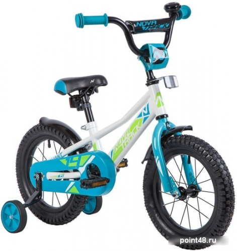 Купить Детский велосипед Novatrack Valiant 14 (белый/голубой, 2019) в Липецке на заказ фото 2