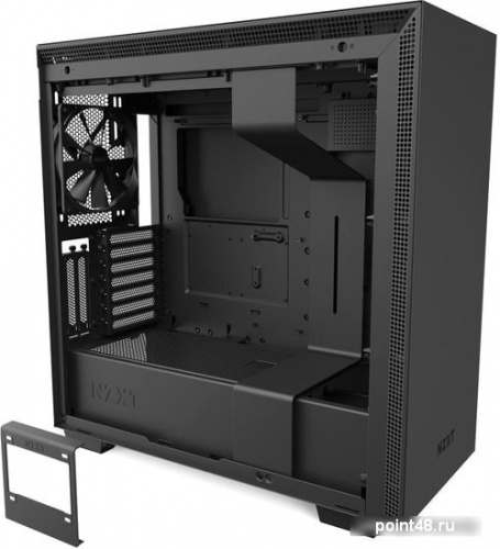 Корпус NZXT CA-H710I-B1 H710i M  Tower Black/Black Chassis with Smart Device 2, 3x120, 1x140mm Aer F Case Fans, 2xLED Strips and Vertical GPU Mount фото 3