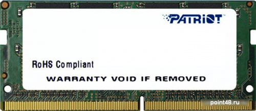 Память DDR4 8Gb 2400MHz Patriot PSD48G240081S RTL PC4-19200 CL16 DIMM 288-pin 1.2В