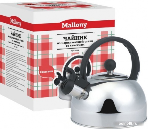 Купить MALLONY Чайник DJA-3033 3,0л нерж.(900058) в Липецке фото 2