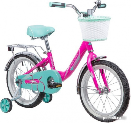 Купить Детский велосипед Novatrack Ancona 16 (розовый/голубой, 2019) в Липецке на заказ фото 2