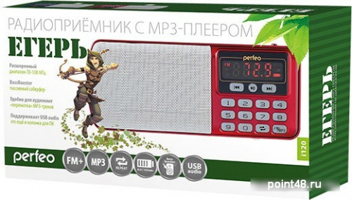 Купить Радиоприемник Perfeo Егерь i120-RED в Липецке фото 2