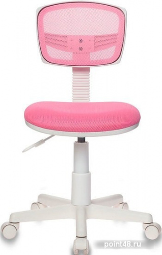 Кресло детское Бюрократ CH-W299/PK/TW-13A спинка сетка розовый TW-06A TW-13A (пластик белый) фото 2