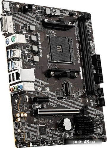 Материнская плата MSI B550M-A PRO Soc-AM4 AMD B550 2xDDR4 mATX AC`97 8ch(7.1) GbLAN RAID+DVI+HDMI фото 3