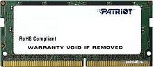 Память DDR4 16Gb 2400MHz Patriot PSD416G240081S RTL PC4-19200 CL17 SO-DIMM 260-pin 1.2В