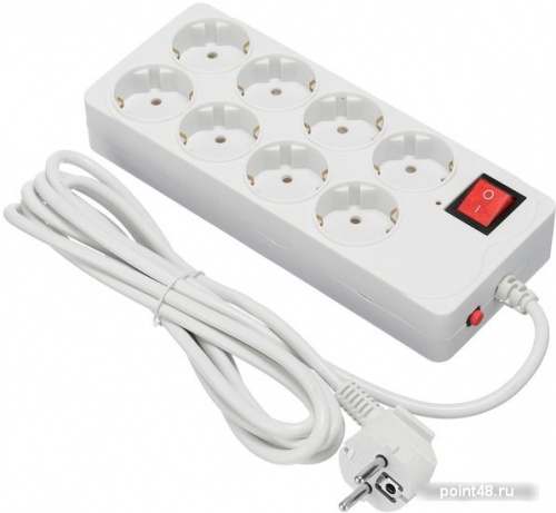 Купить Сетевой фильтр Buro 800SH-3-W 3м (8 розеток) белый (коробка) в Липецке фото 2