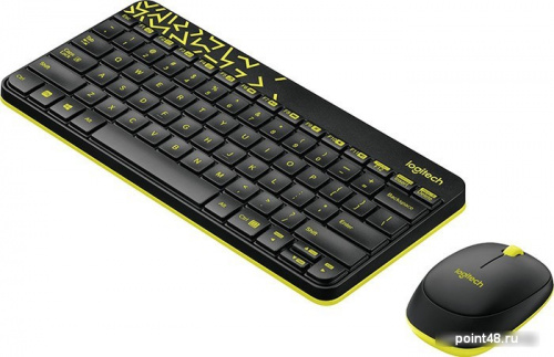Купить Комплект беспроводной клавиатура + мышь Logitech Nano MK240, черный в Липецке фото 3
