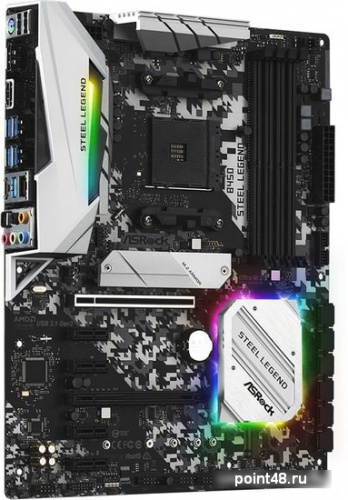 Материнская плата Asrock B450 STEEL LEGEND Soc-AM4 AMD B450 4xDDR4 ATX AC`97 8ch(7.1) GbLAN RAID+HDMI+DP фото 3