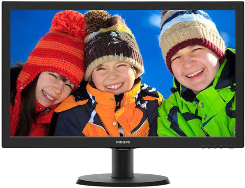 Купить Монитор 23.6 Philips 243V5QHABA (00/01) black (MVA, 1920x1080, 16:9, 178/178, 250cd/m2, 3000:1 (10M:1), 8ms, VGA, HDMI, DVI, MM) (243V5QHABA (00/01)) в Липецке