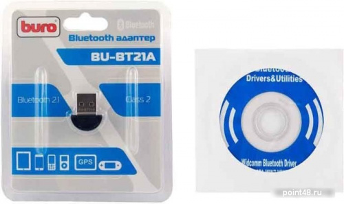 Адаптер USB Buro BU-BT21A Bluetooth 2.1+EDR class 2 10м черный фото 3