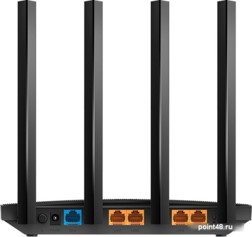 Купить Роутер беспроводной TP-Link Archer C6U AC1200 10/100/1000BASE-TX/4G ready черный в Липецке фото 3