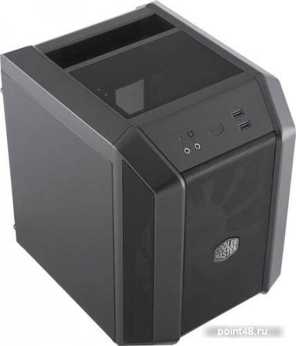 Корпус Cooler Master MasterCase H100 Iron Grey ARGB темно-серый без БП miniITX 1x120mm 1x140mm 2xUSB3.0 audio bott PSU фото 3