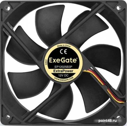 Вентилятор для корпуса ExeGate ExtraPower EP12025B3P EX283386RUS фото 2