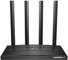 Купить Роутер беспроводной TP-Link Archer C6 AC1200 10/100/1000BASE-TX черный в Липецке