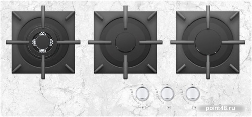 Газовая варочная поверхность GEFEST ПВГ 2150-01 К92 цвет белый мрамор в Липецке