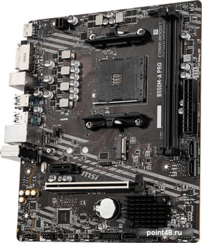 Материнская плата MSI B550M-A PRO Soc-AM4 AMD B550 2xDDR4 mATX AC`97 8ch(7.1) GbLAN RAID+DVI+HDMI фото 2