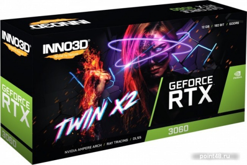 Видеокарта Inno3D GeForce RTX 3060 Twin X2 12GB GDDR6 N30602-12D6-119032AH фото 3