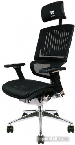 Кресло игровое Thermaltake GGC-EG5-BBLFDM-01 черный сетка крестовина алюминий фото 3