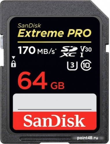 Купить Карта памяти SanDisk Extreme PRO SDXC SDSDXXY-064G-GN4IN 64GB в Липецке