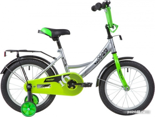 Купить Детский велосипед Novatrack Vector 16 2020 163VECTOR.SL20 (серебристый/салатовый) в Липецке на заказ