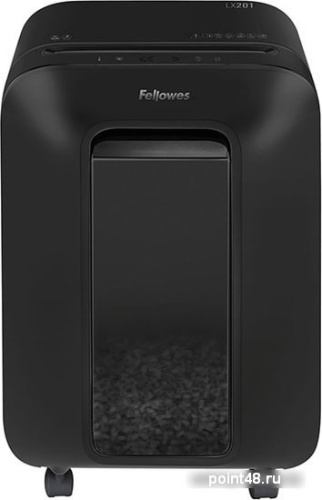 Купить Шредер Fellowes PowerShred LX201 черный (секр.P-5)/перекрестный/12лист./22лтр./скрепки/скобы/пл.карты в Липецке