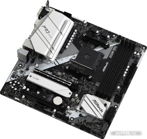 Материнская плата Asrock B550M PRO4 Soc-AM4 AMD B550 4xDDR4 mATX AC`97 8ch(7.1) GbLAN RAID+VGA+HDMI+DP фото 3