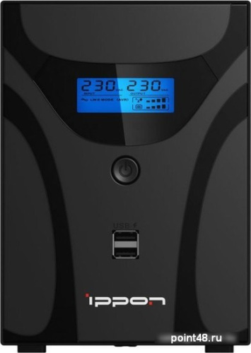 Купить Источник бесперебойного питания Ippon Smart Power Pro II 1600 960Вт 1600ВА черный в Липецке фото 2