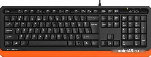Купить Клавиатура A4Tech Fstyler FKS10 черный/оранжевый USB в Липецке