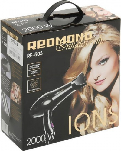 Купить Фен Redmond RF-503 2000Вт черный в Липецке фото 3
