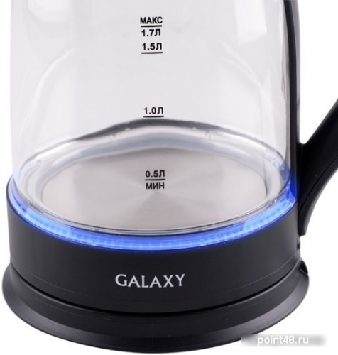 Купить Чайник GALAXY GL 0553 черный стекло в Липецке фото 2