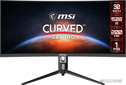 Купить Монитор 29.5 MSI Optix MAG301CR2 black (VA, 2560x1080, 21:9, curved, 300cd/m2, 3000:1, 1ms, 200Hz, HAS, HDMI, DP, USB-C, USB HUB) (9S6-3CB45H-023) в Липецке