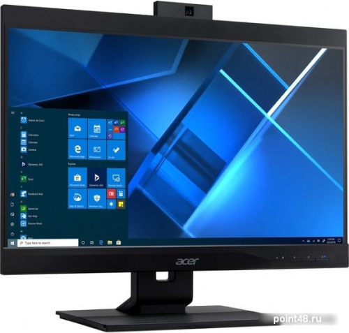 Моноблок Acer Veriton Z4870G 23.8  Full HD i3 10100 (3.6)/4Gb/1Tb 7.2k/UHDG 630/DVDRW/CR/Windows 10 Professional/GbitEth/WiFi/BT/135W/клавиатура/мышь/Cam/черный 1920x1080 фото 2
