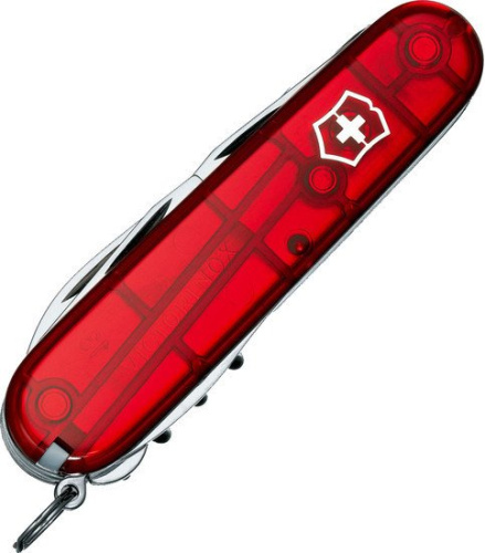 Купить Нож перочинный Victorinox Climber (1.3703.T) 91мм 14функций красный полупрозначный карт.коробка в Липецке фото 2