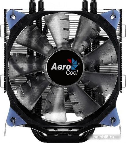 Устройство охлаждения(кулер) Aerocool Verkho 5 DARK Soc-FM2+/AM2+/AM3+/AM4/1150/1151/1155/2011/ 4-pin 15-27dB Al+Cu 150W 741gr LED Ret