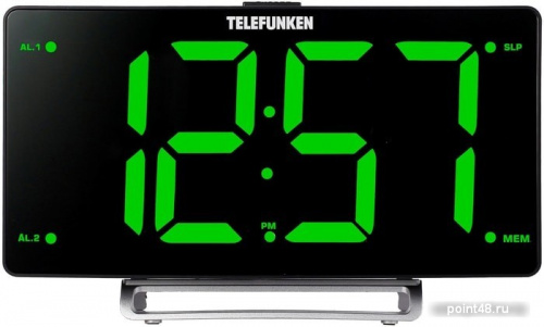 Купить Радиобудильник TELEFUNKEN TF-1711U(черный с зеленым) в Липецке