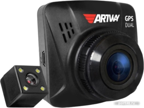 Видеорегистратор Artway AV-398 GPS Dual Compact черный 12Mpix 1080x1920 1080p 170гр. GPS фото 3