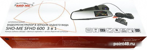 Видеорегистратор Sho-Me SFHD-600 черный 3Mpix 1080x1920 1080p 170гр. NT96655 фото 3
