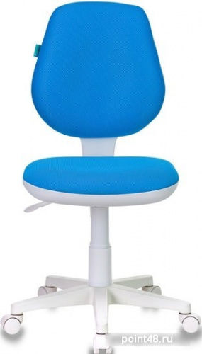 Кресло детское Бюрократ CH-W213/TW-55 голубой TW-55 (пластик белый) фото 2